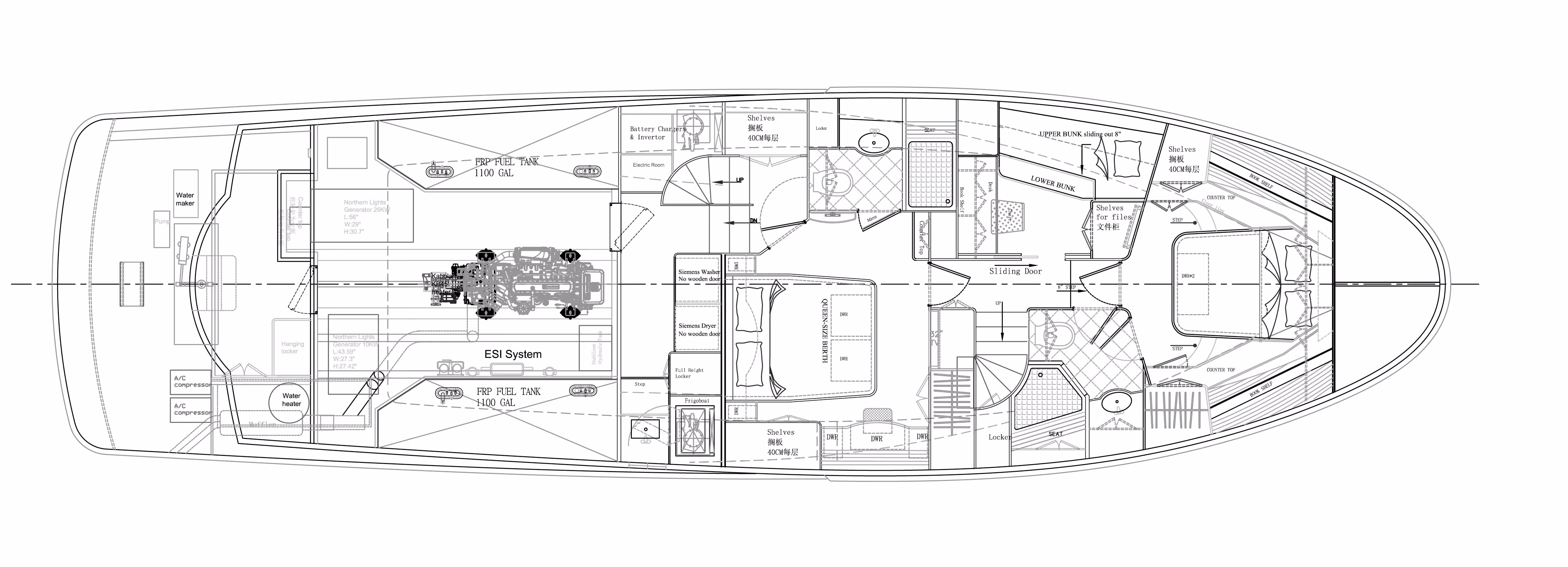 60 classic lower deck layout
