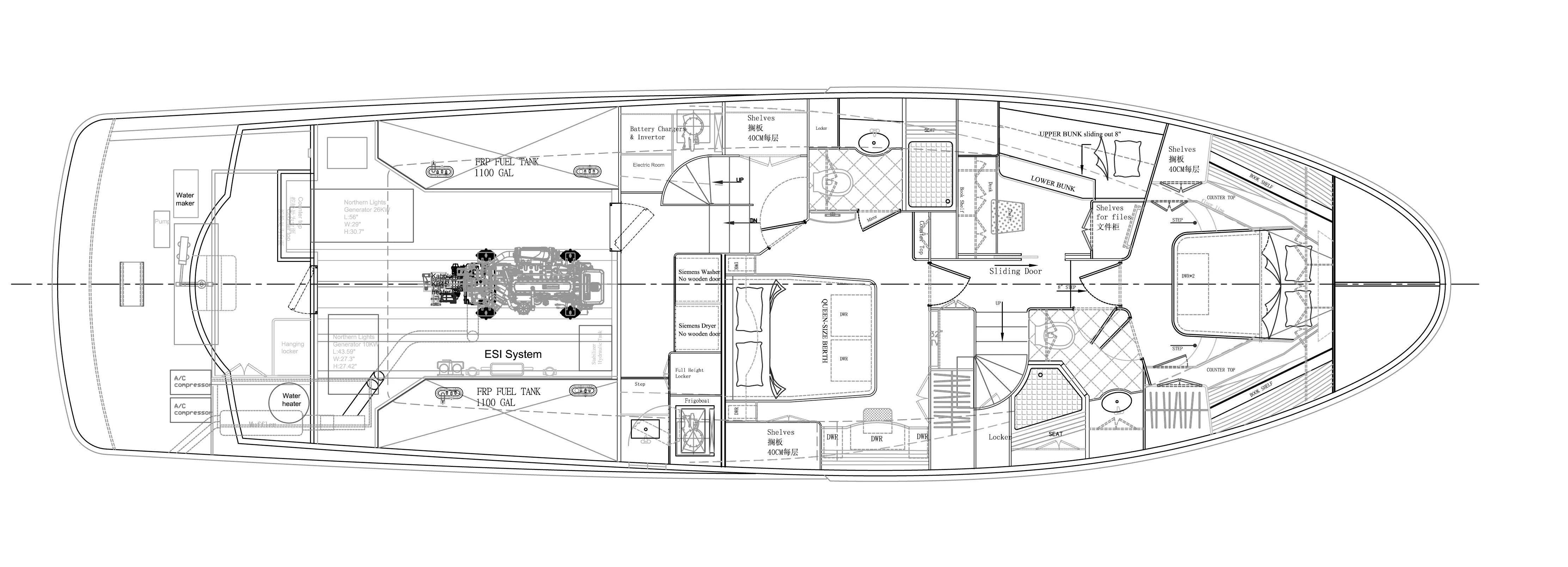 60 classic lower deck layout