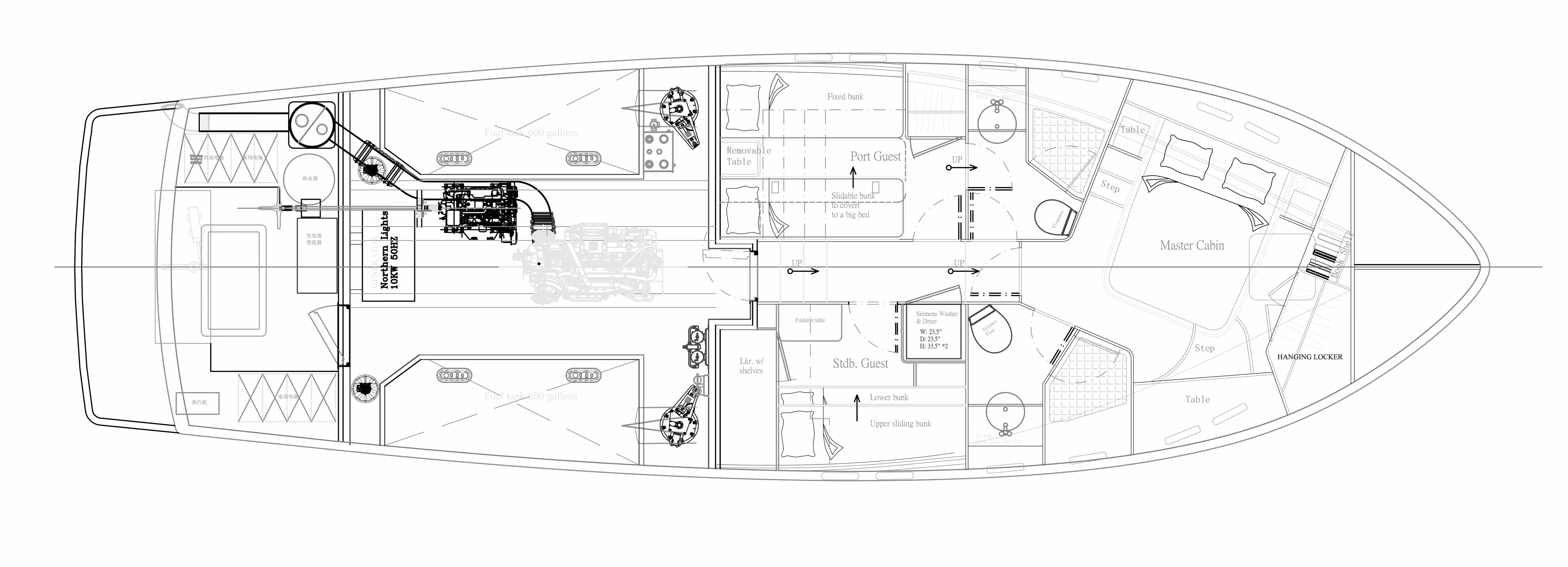 49 classic top deck layout