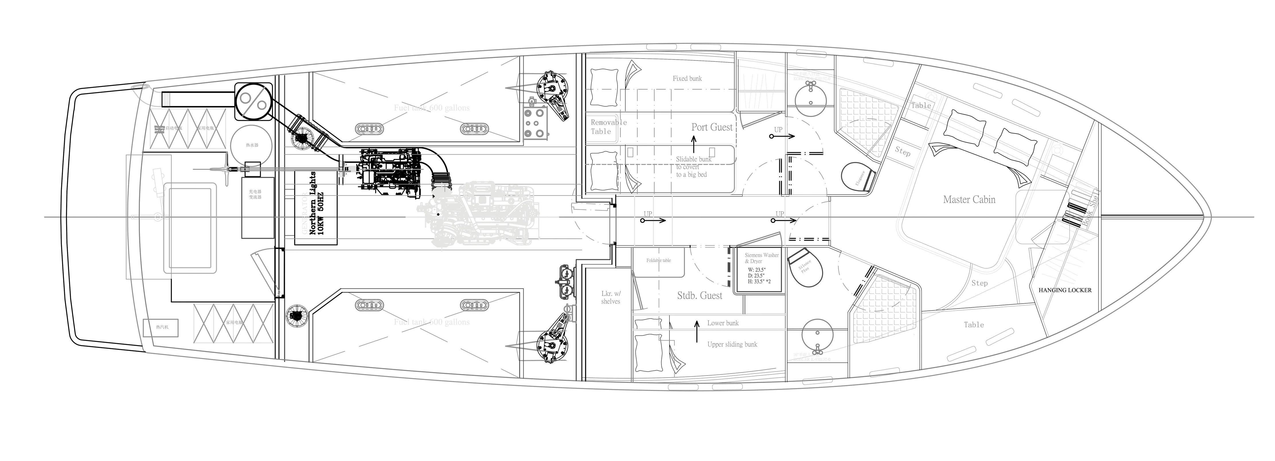 49 classic top deck layout