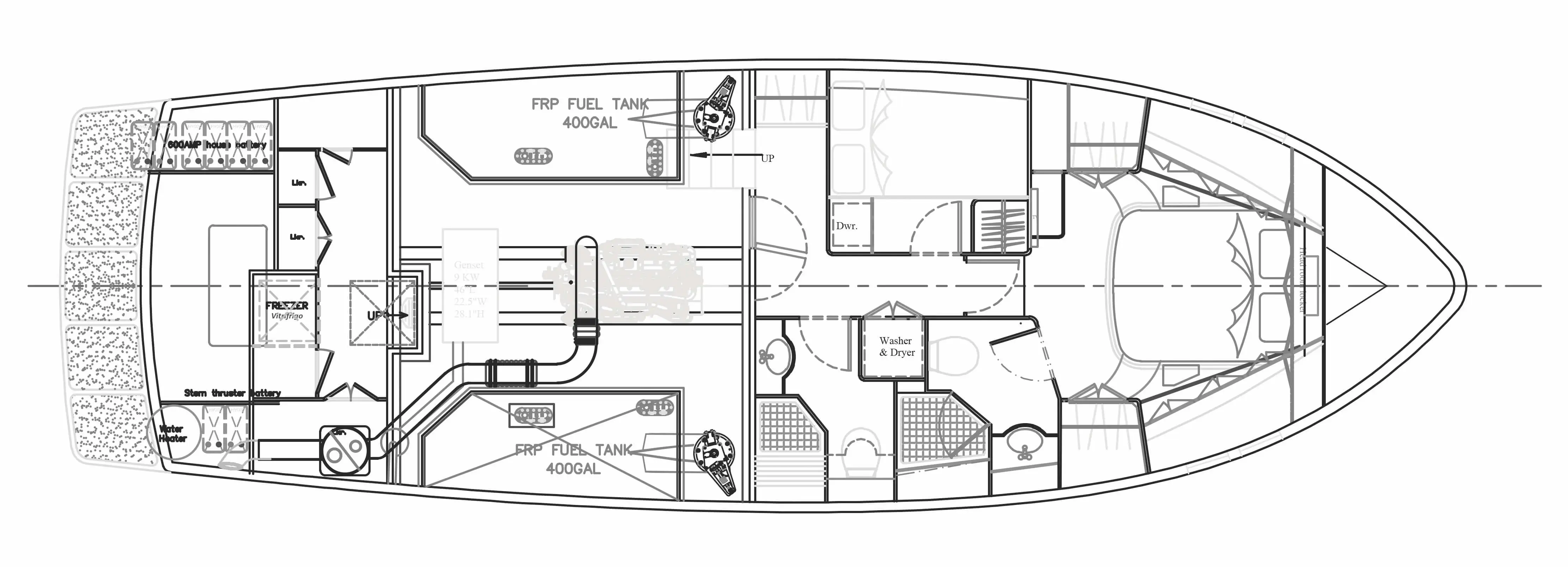 46 classic lower deck layout