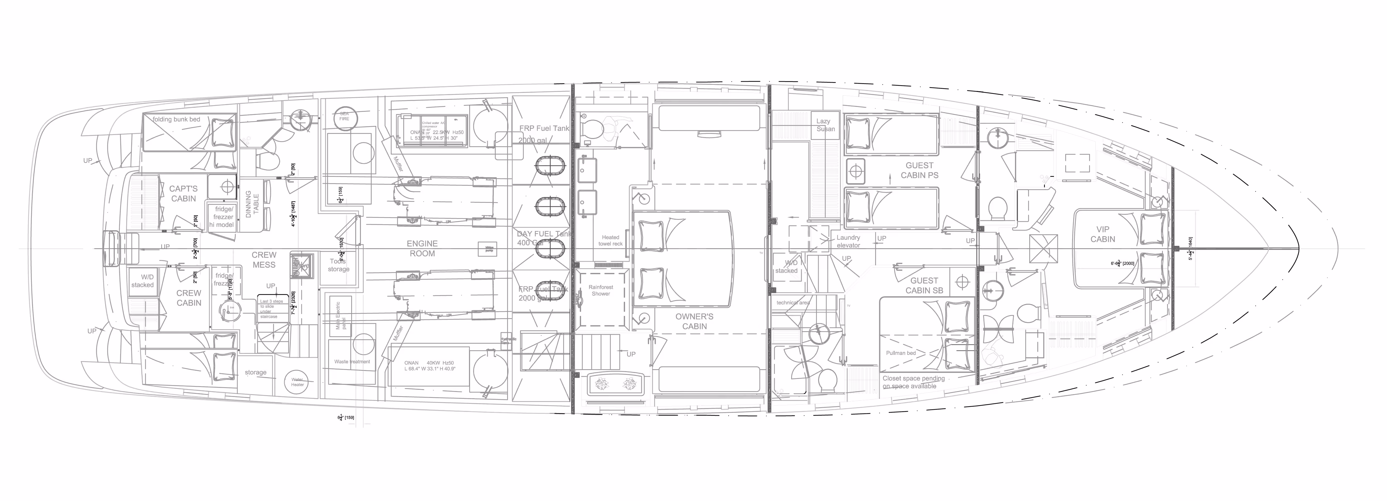 92 ocean bottom deck layout