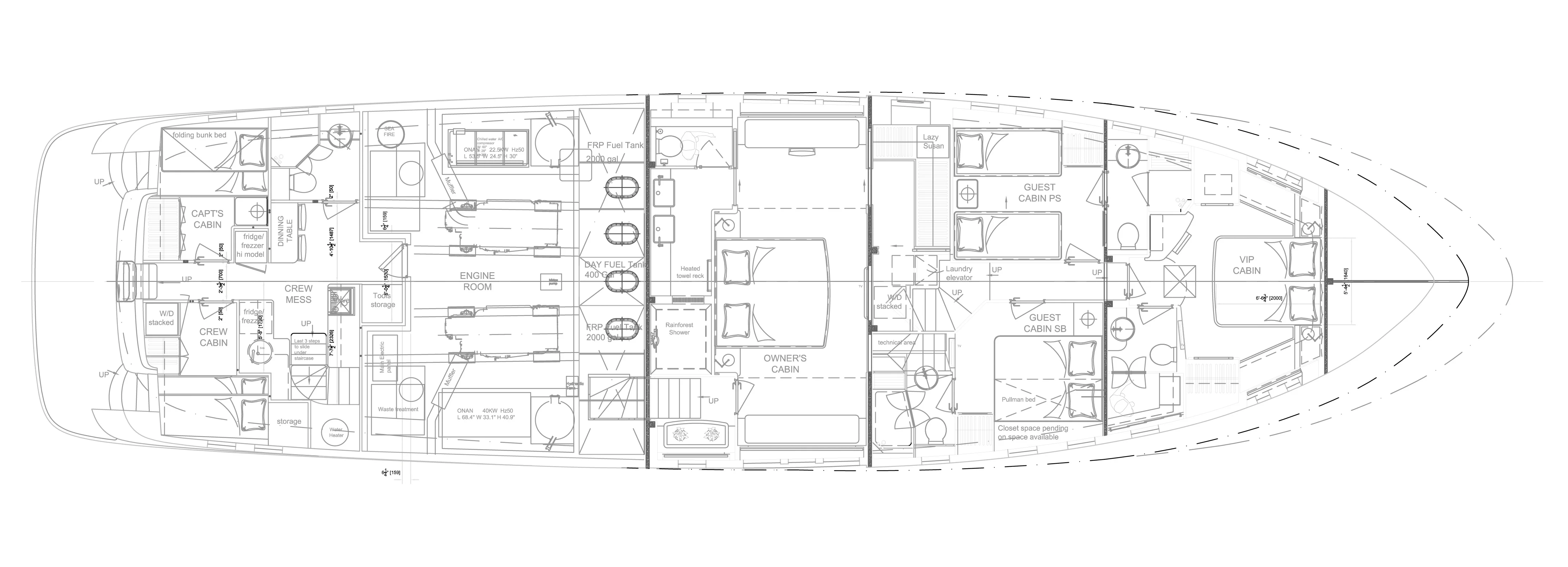 92 ocean bottom deck layout
