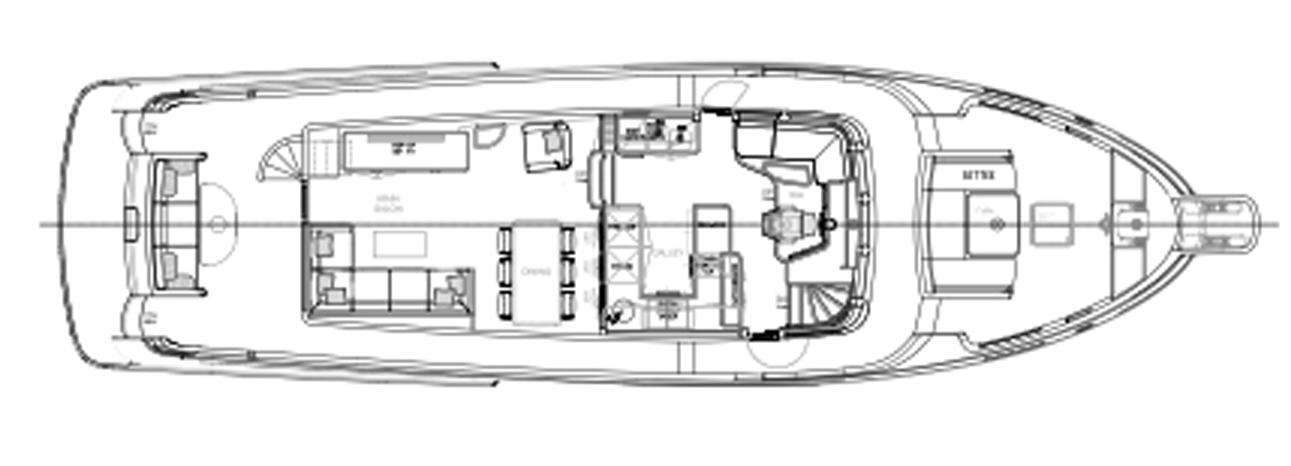 60 ocean main deck wide body layout
