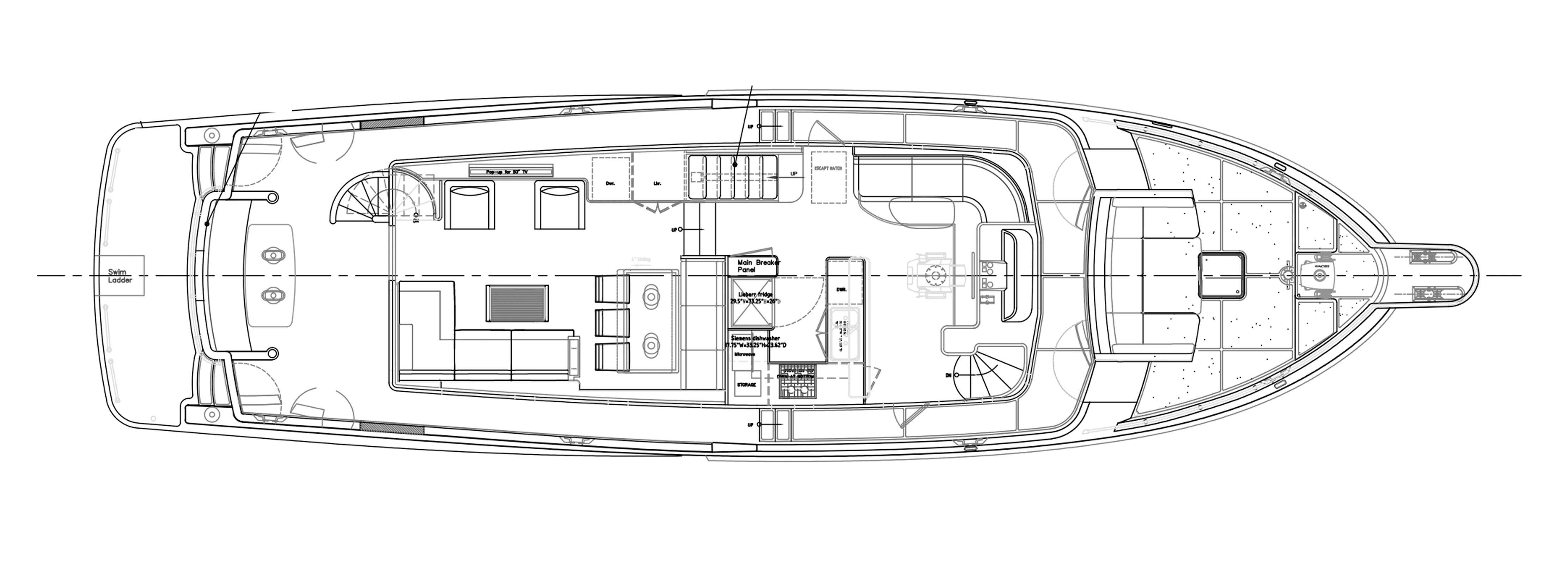 62 classic main deck galley up layout