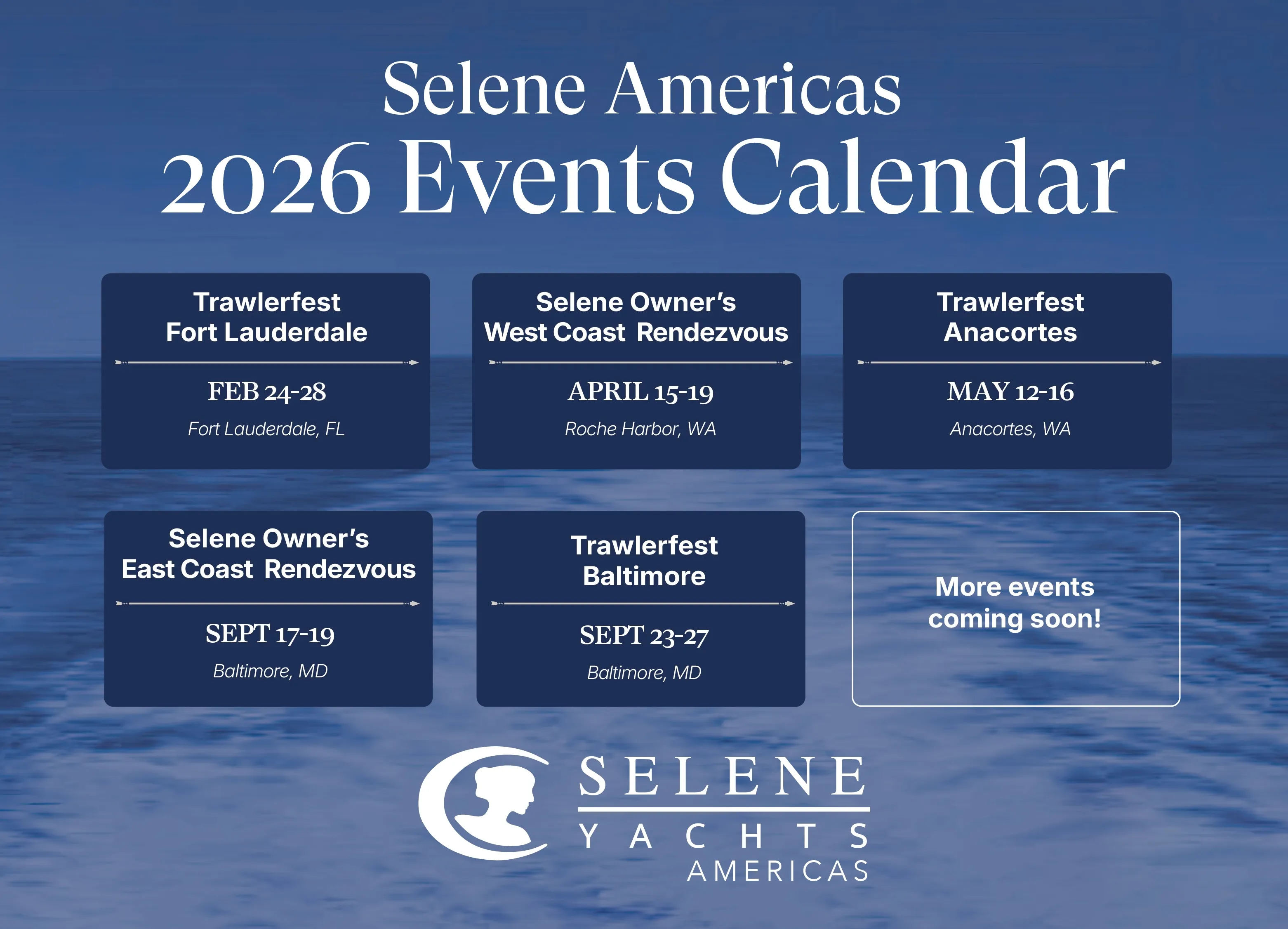 2026 Selene Yachts Events