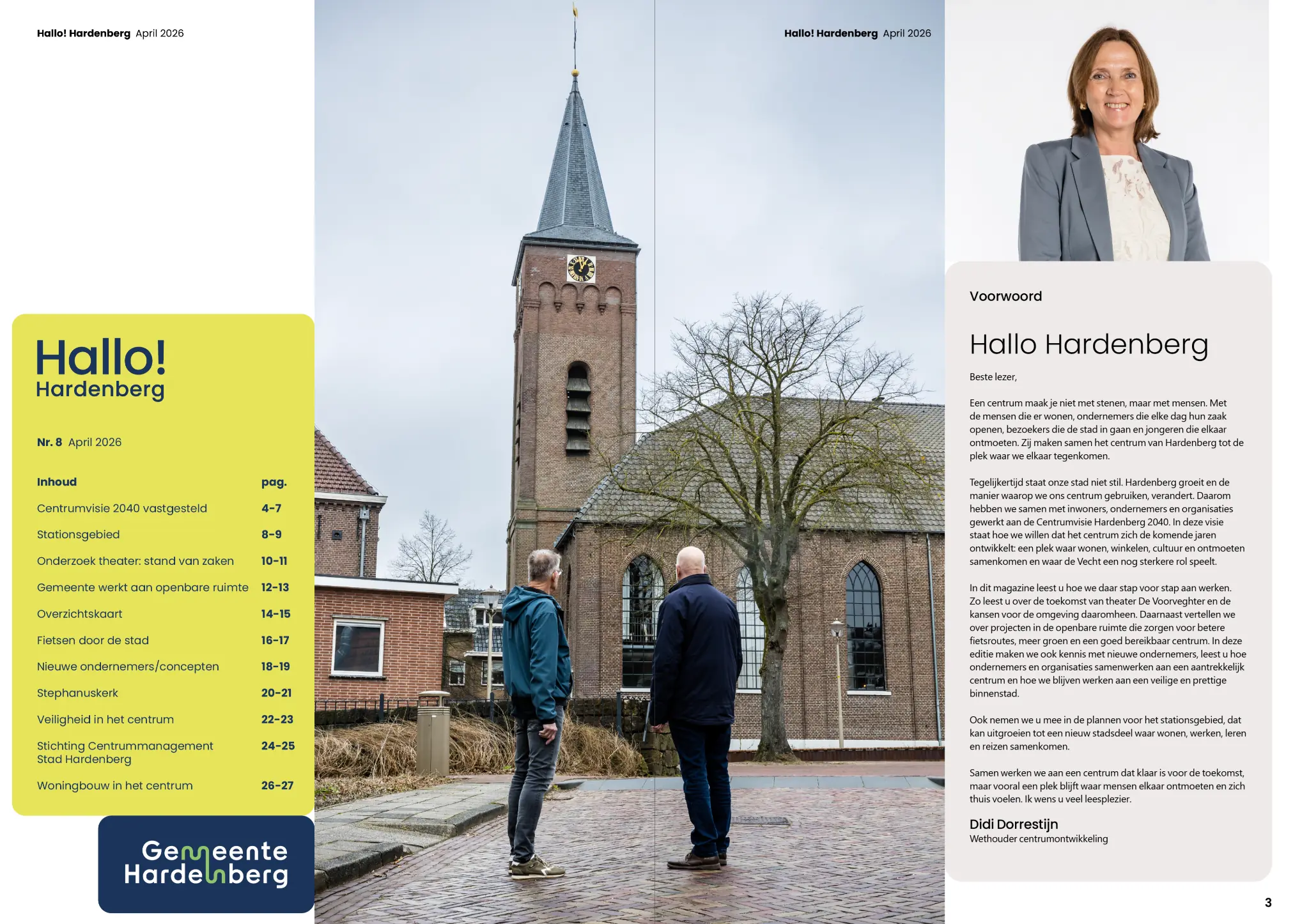 Gemeente Hardenberg - jaarlijks informatie magazine Hallo Hardenberg - pagina's
