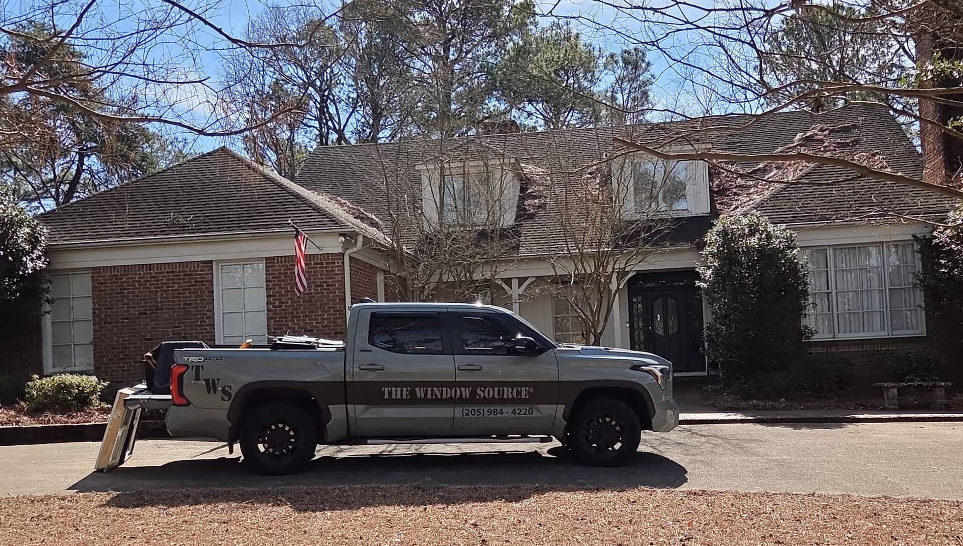 Full home window and door replacement on a 1985 Vestavia Hills, AL house