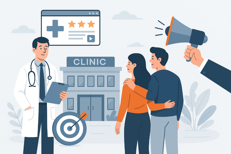 A person holding a megaphone and a couple of peopleAI-generated content may be incorrect.