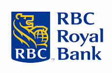 RBC Royal Bank logo with blue and yellow corporate branding