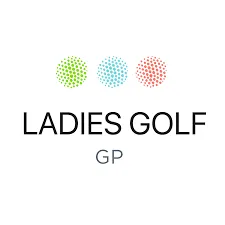Ladies Golf GP logo with colorful dotted circles