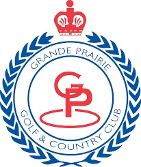 Grande Prairie Golf and Country Club logo with crown and laurel wreath