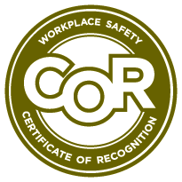 COR Certificate of Recognition — Workplace Safety