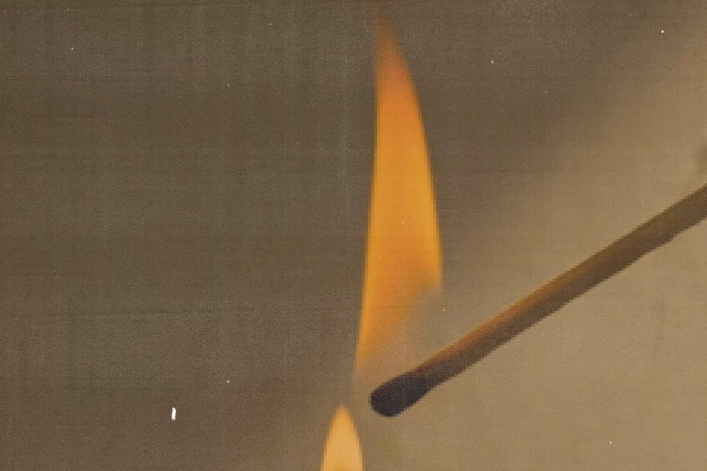 A match burning