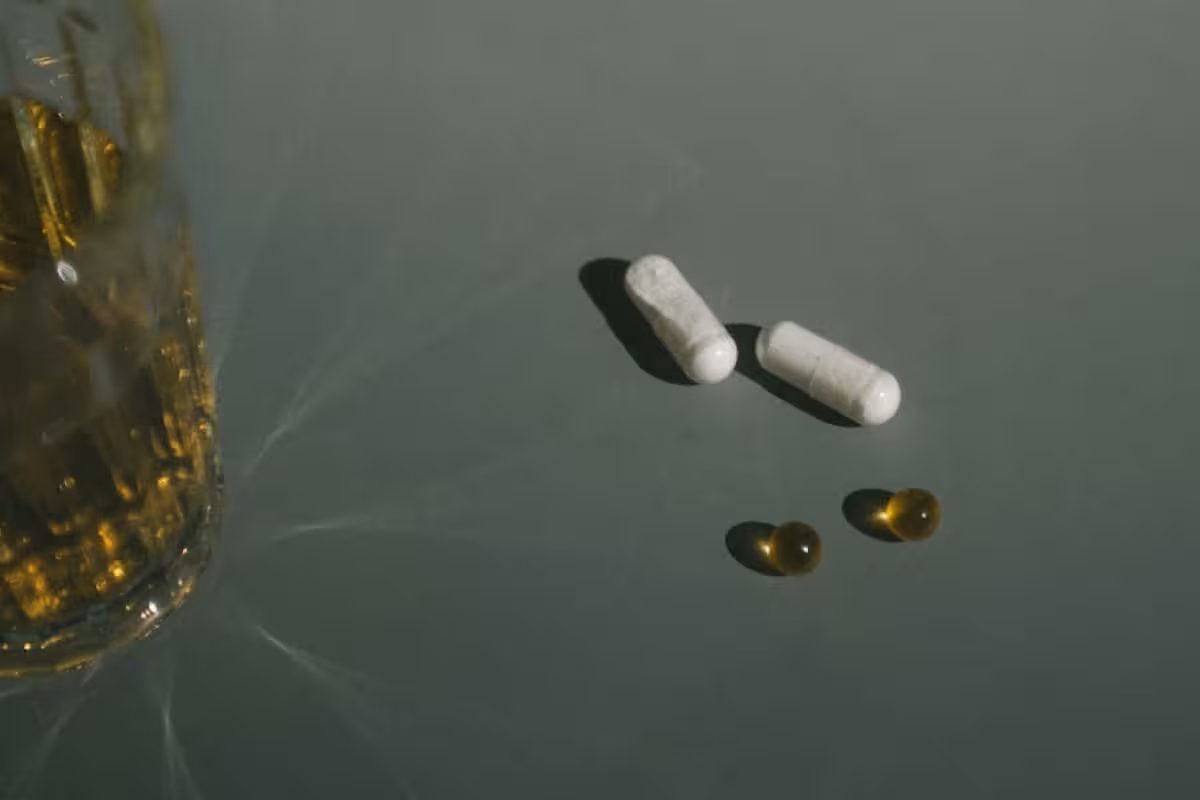 Close-up of serrapeptase for vaginal health