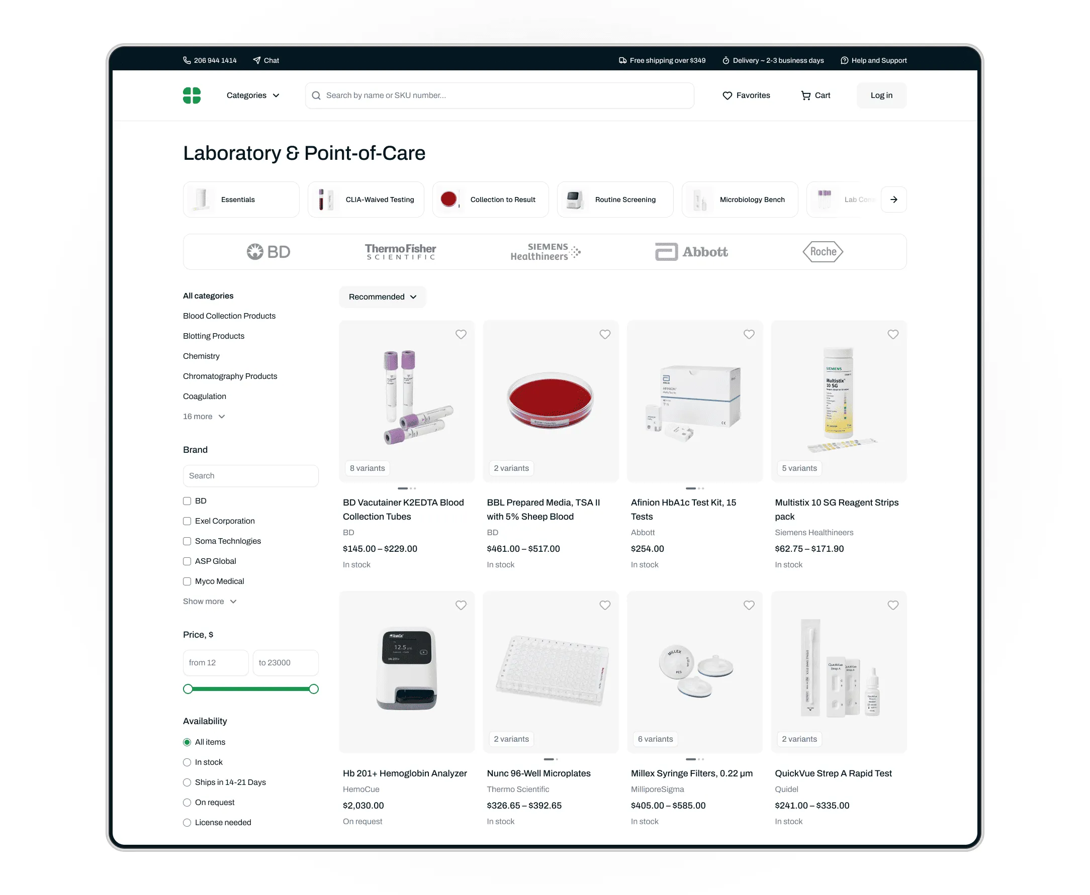 Product Listing Page