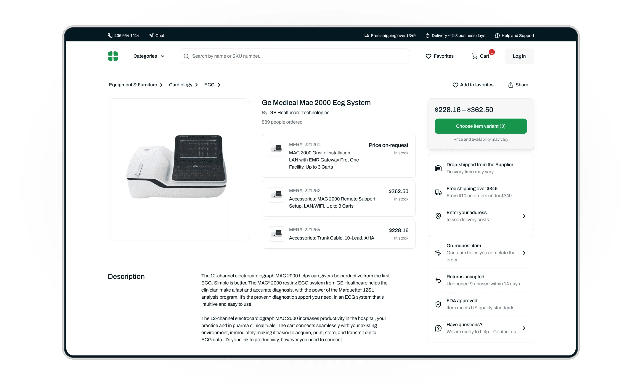Product Detail Page