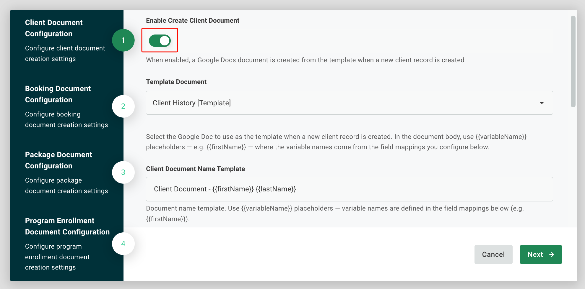 Workflow configuration and field mappings in Connector Hub