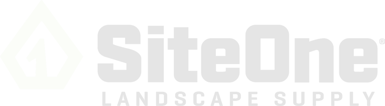 SiteOne Landscape Supply logo with a stylized number one inside a pentagon shape to the left of the company name in uppercase letters.