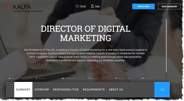 Visual job postings