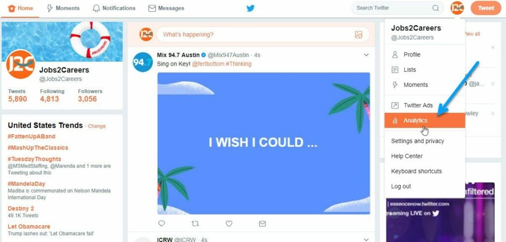 Twitter Post examples.