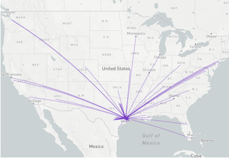 Houston Job Seekers Map