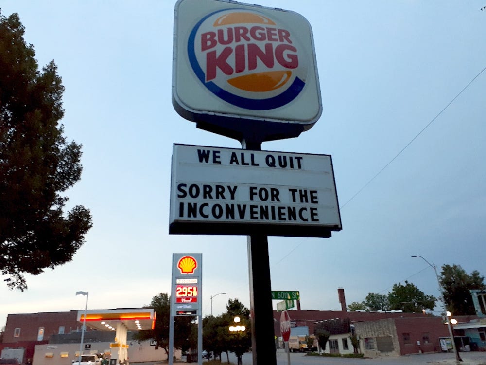 Burger King Lounge.
