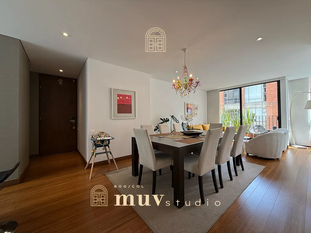 Moderno e iluminado apartamento en venta y renta , en Chicó Navarra