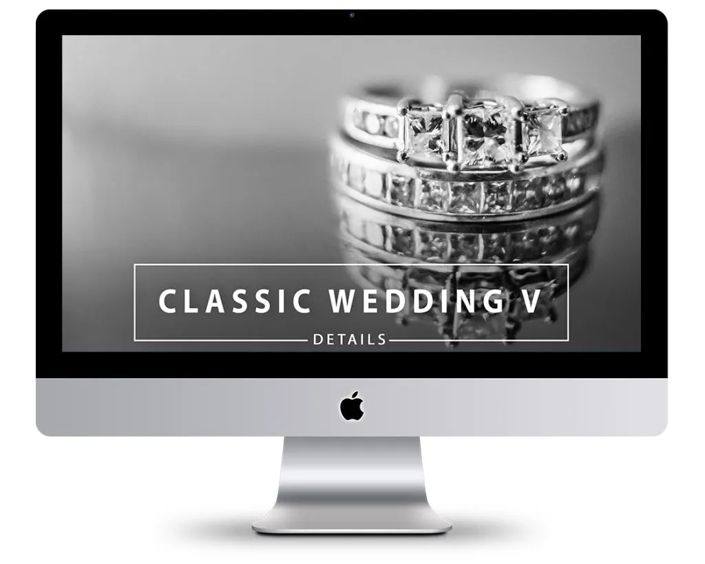 Classic Wedding V Details Presets