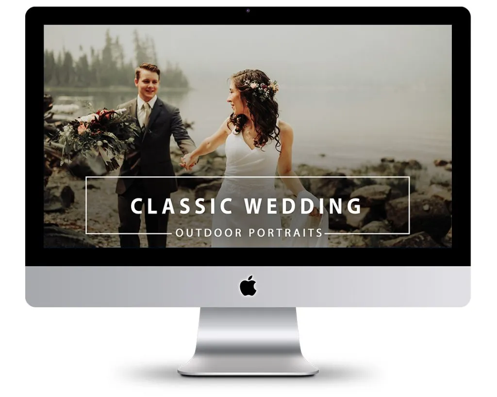 classic wedding outdoor portrait presets