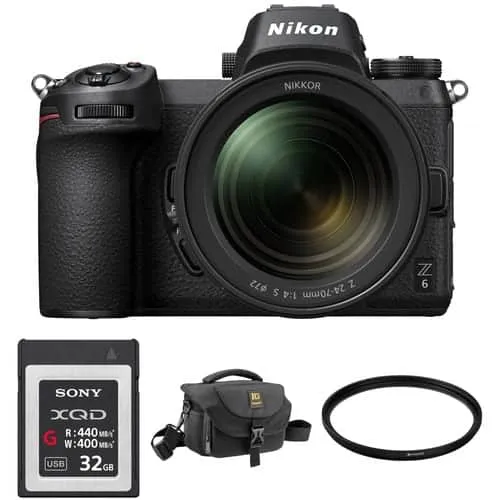 nikon z6 mirrorless kit with accessories