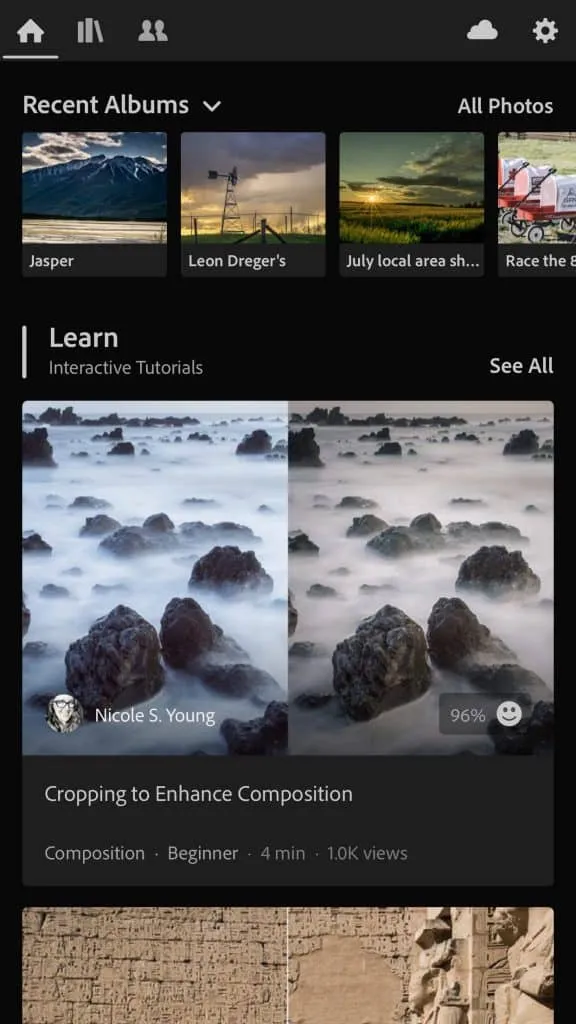Lightroom on Mobile