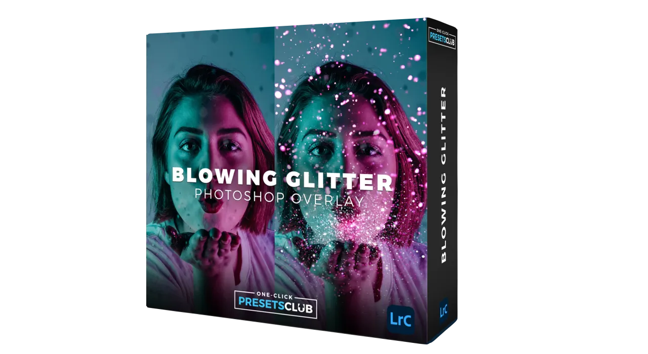 Blowing Glitter Overlays