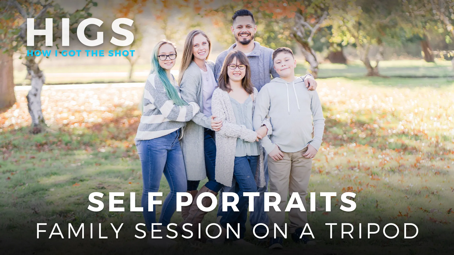 Self Portrait Family Session On a Tripod