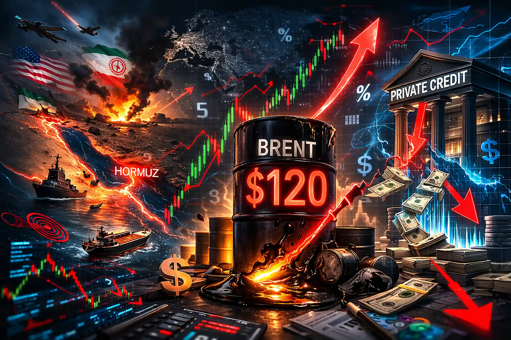 Týden na trzích: Ropa u 120 USD, konflikt USA–Írán, tlak na private credit a slabší americký trh práce