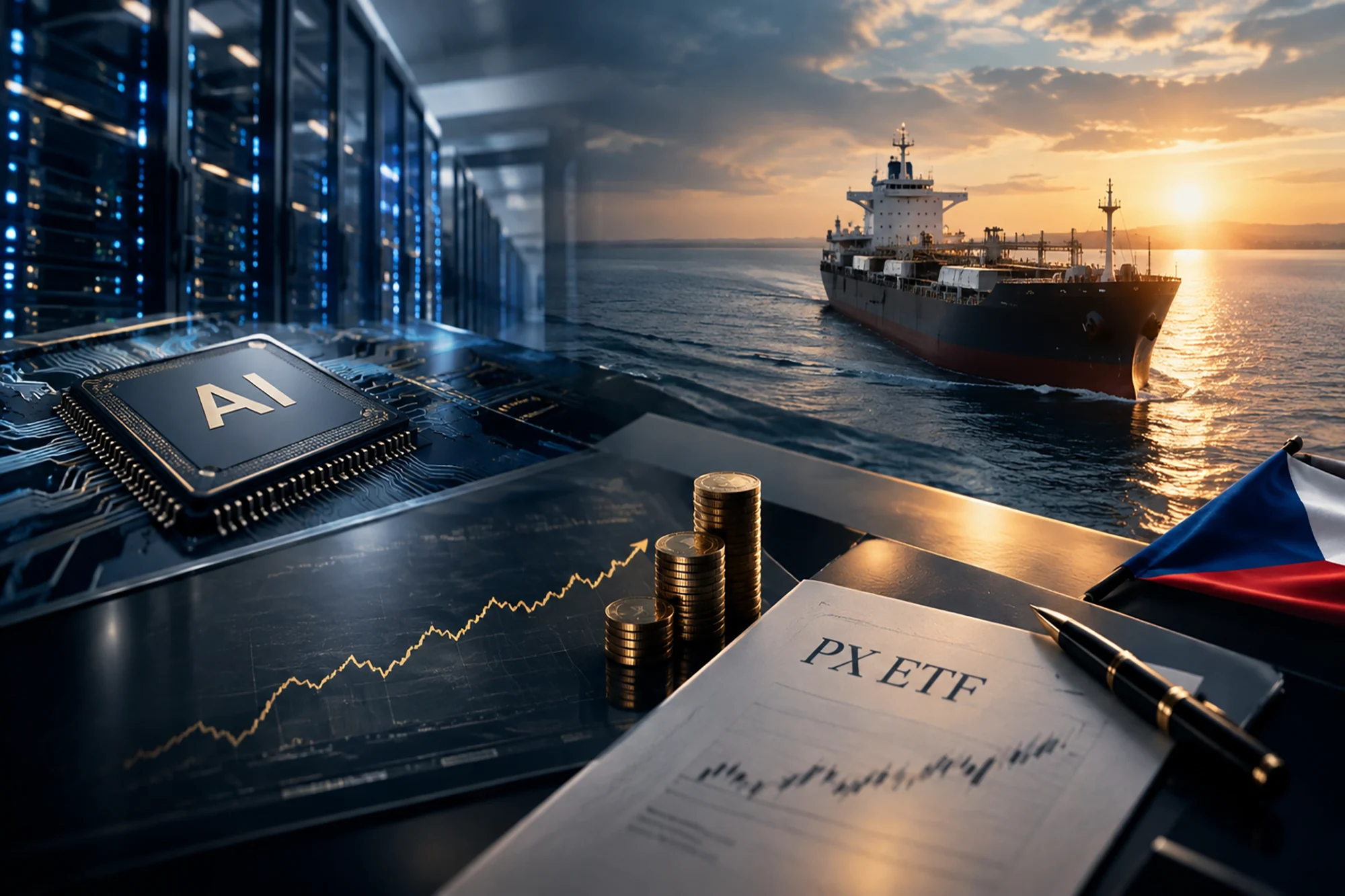 Shrnutí týdne: AI dluh, ropa a nové PX ETF