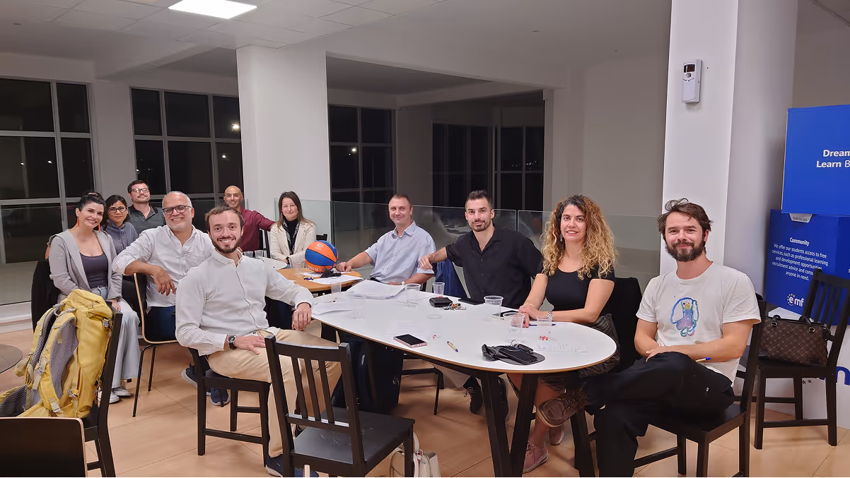 An image of a business event with entrepreneurs in Cyprus