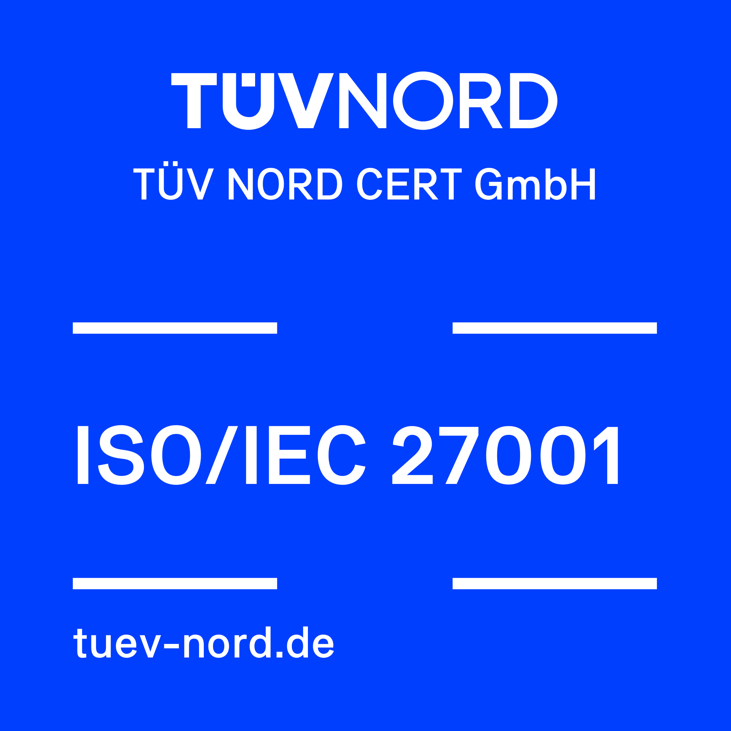 ISO 27001 Zertifikat