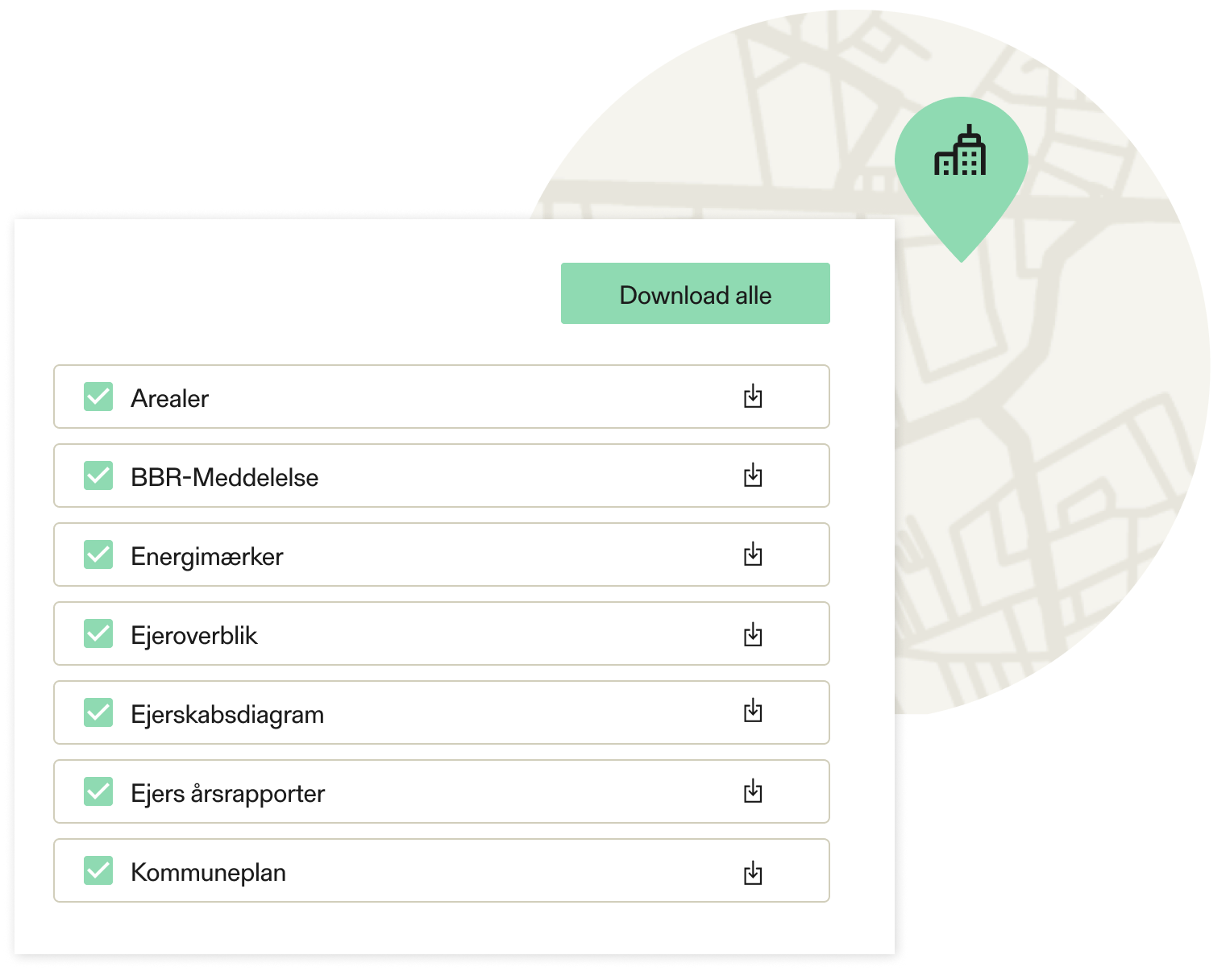 Download dokumenter for en ejendom i Estaid