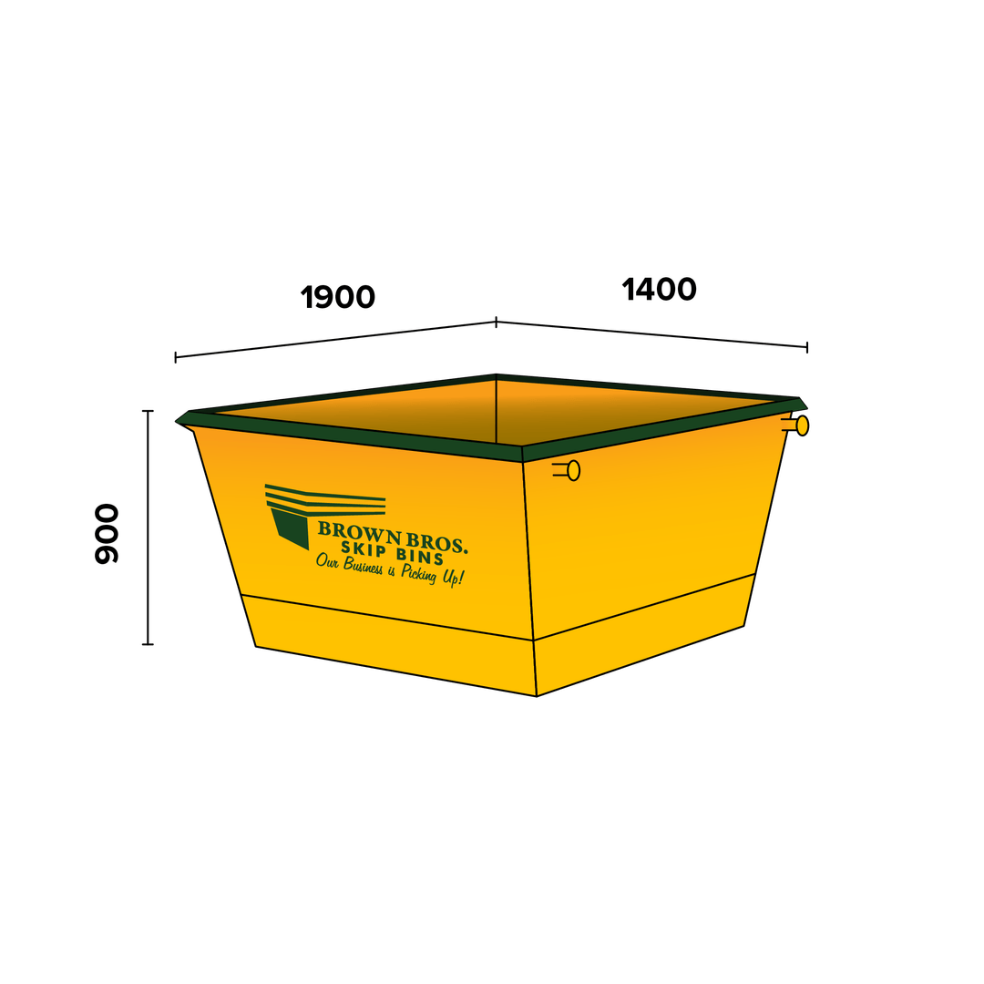 10m³ Hook Skip Bin (Small) - General Waste Bins | Brown Bros. Skip Bins