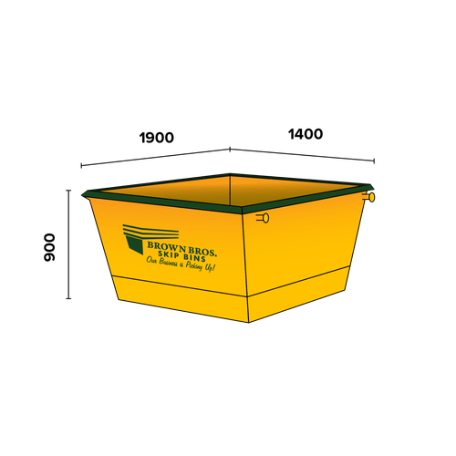 2m³ Marrel Skip Bin | Brown Bros. Skip Bins