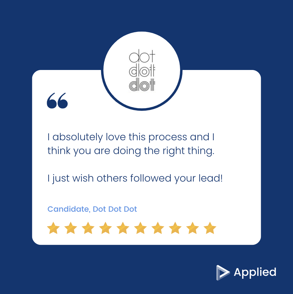 Candidate quote - dot dot dot