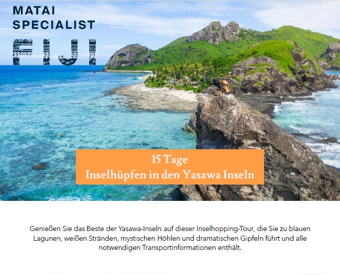 15 Tage Inselhüpfen in den Yasawa Inseln (DE)