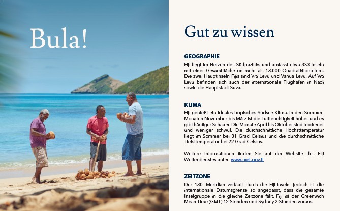 Faltbroschüre Fiji (DE)