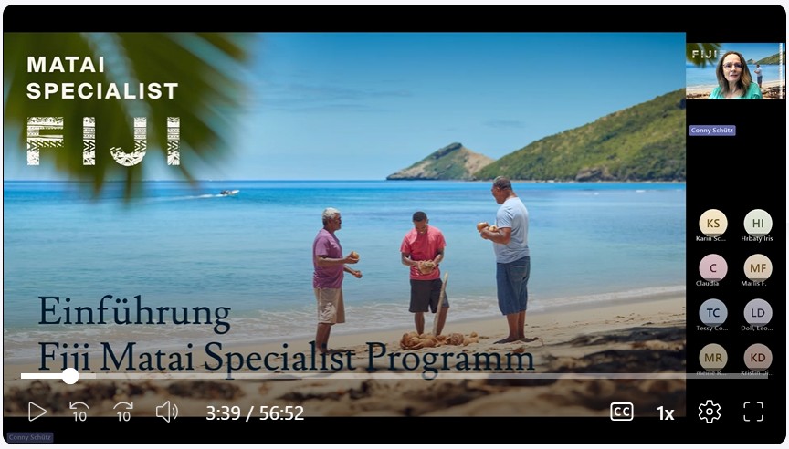 Webinar Aufzeichnung - Einführung in den Fiji Matai Specialist