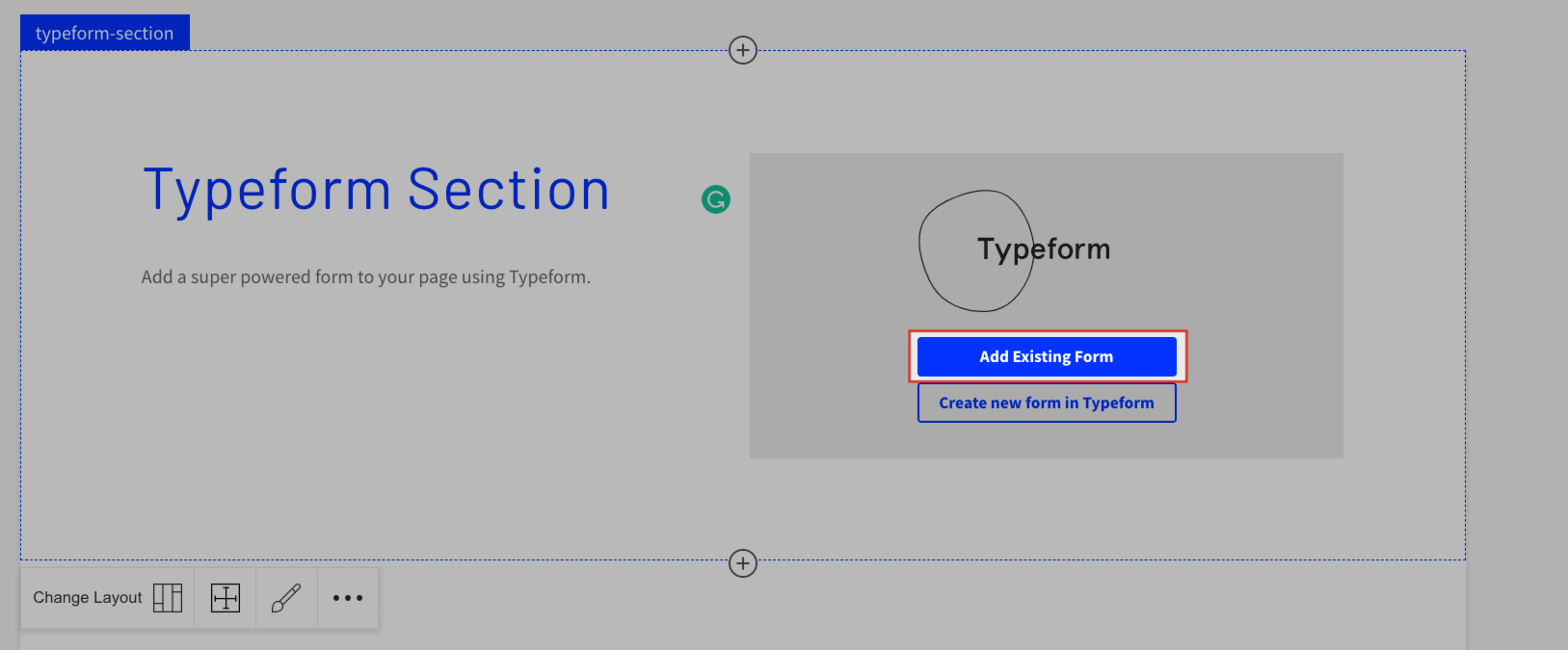 Add Existing Form