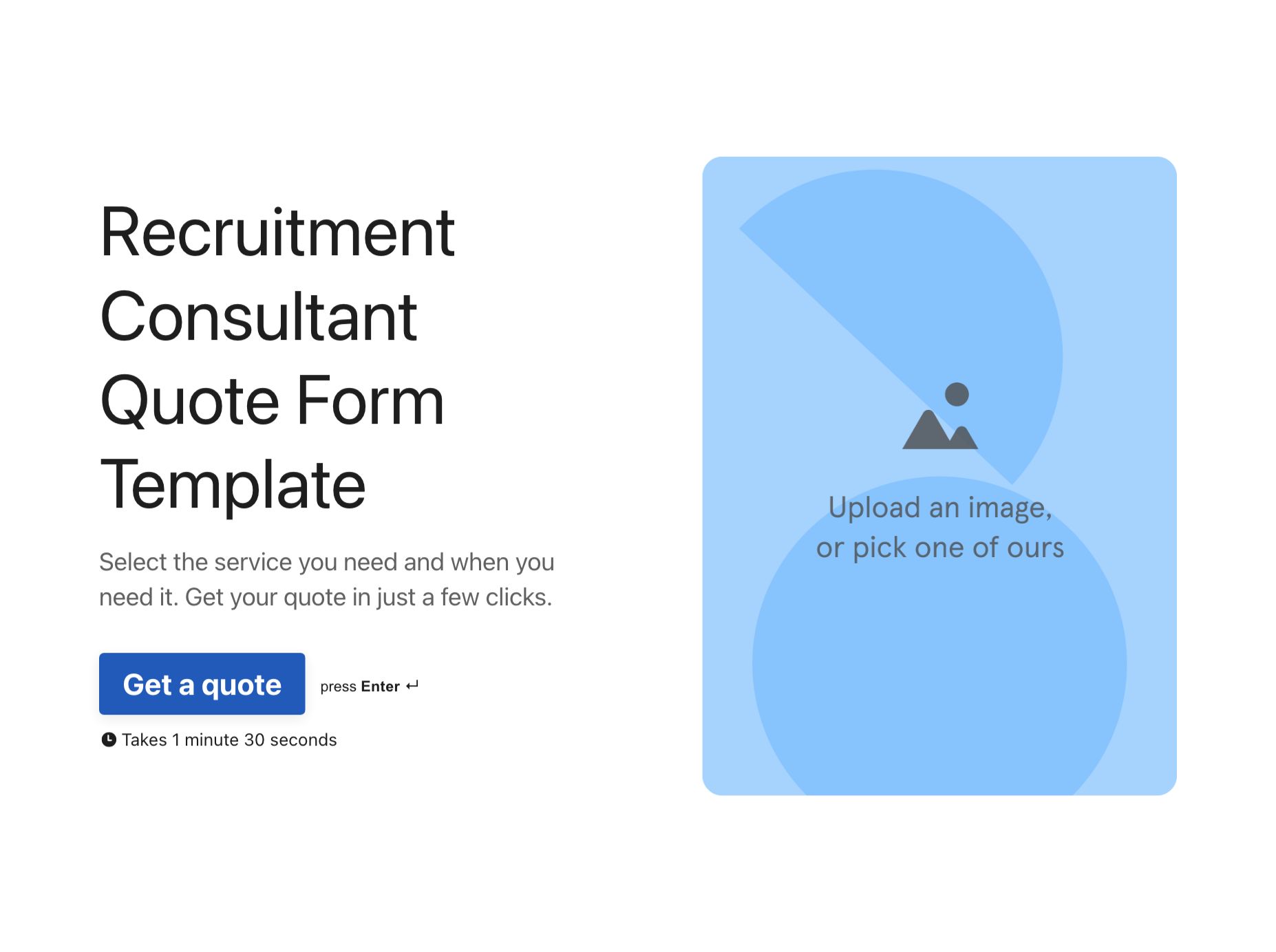 Recruitment Consultant Quote Form Template