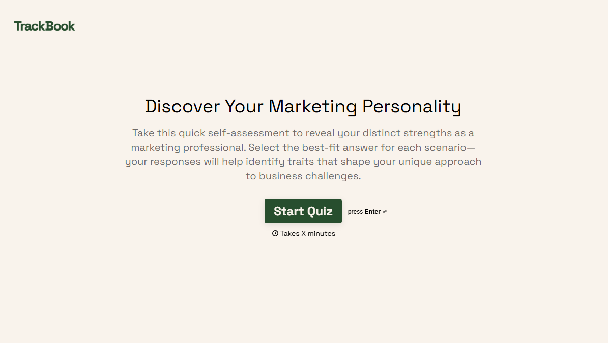 Personality Quiz Form Template