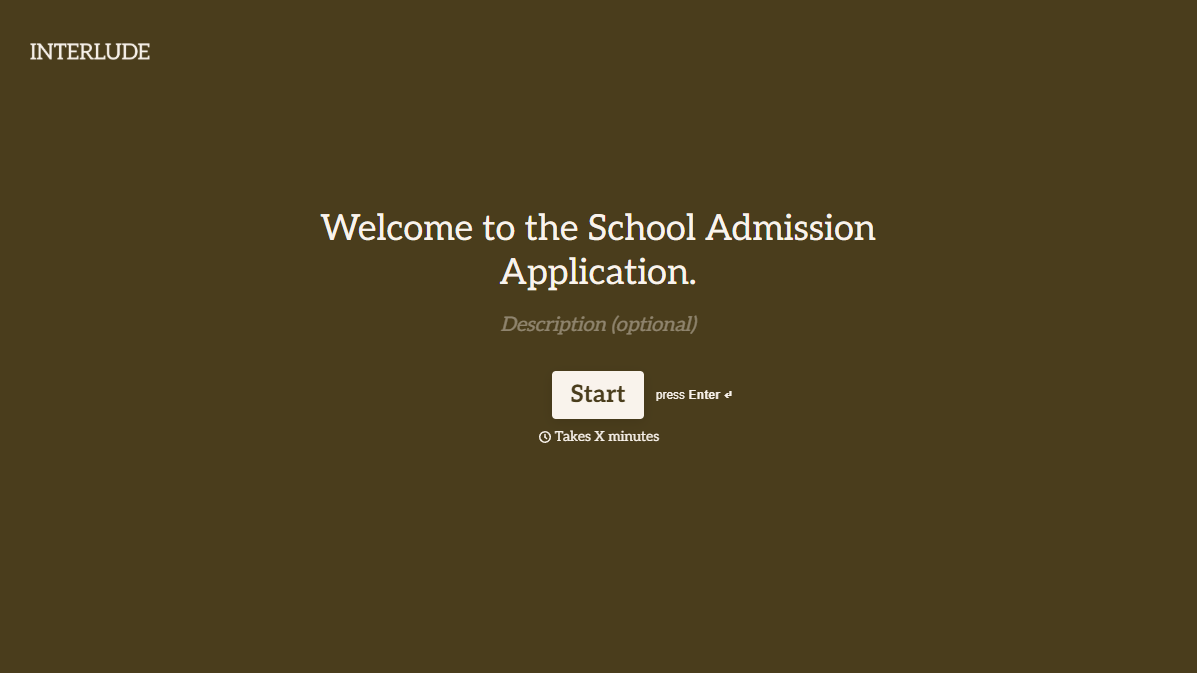 School Admission Form Template