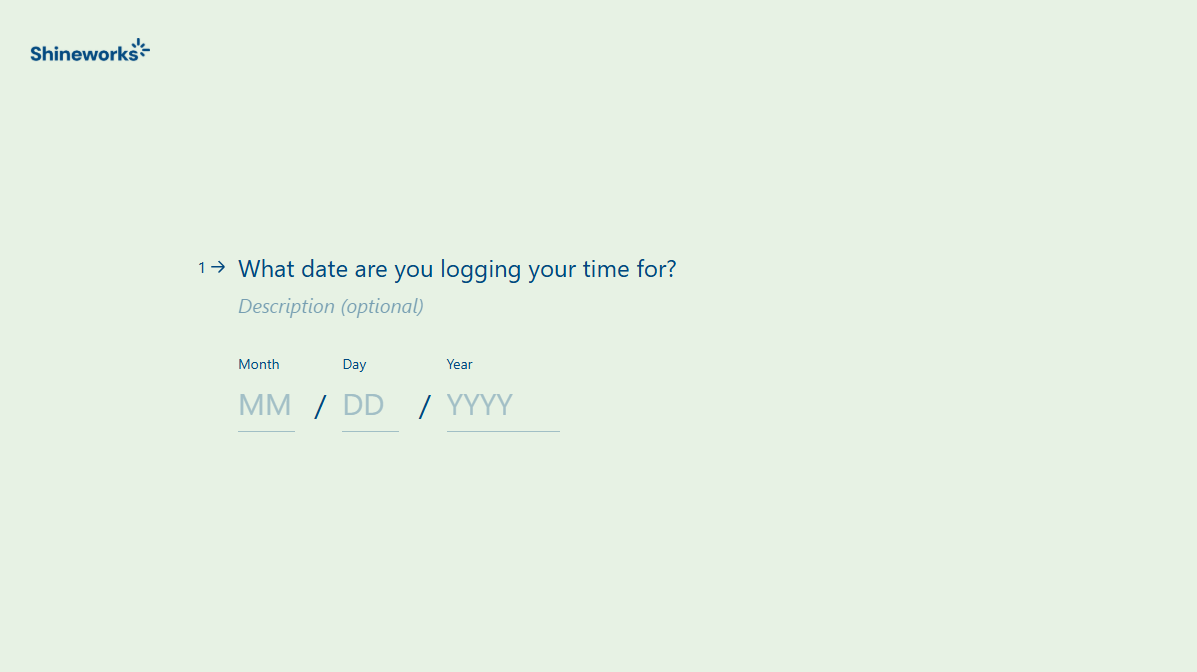 Timesheet Form Template
